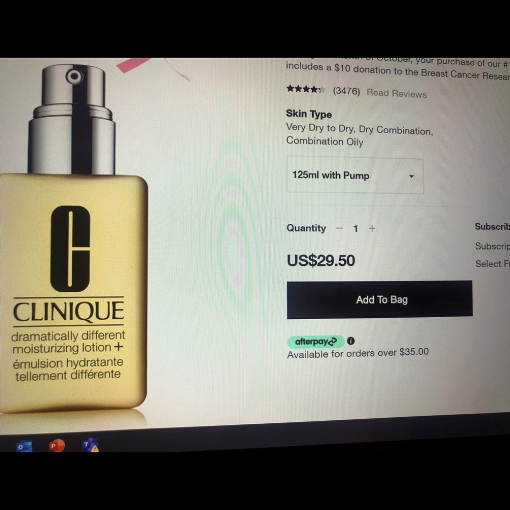 Clinique Moisturizing Lotion